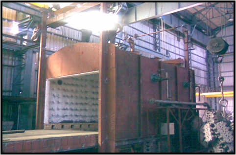 Bogie hearth furnace